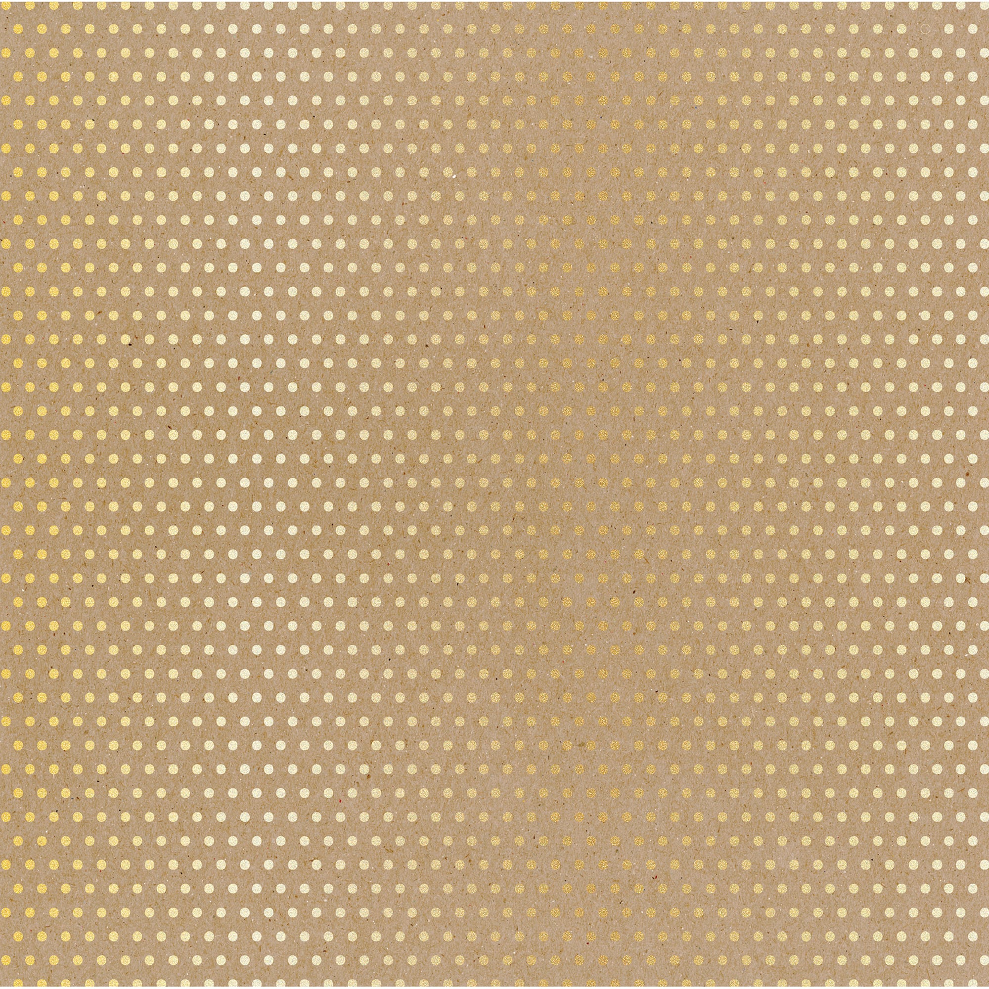 30 Pack: Gold & Kraft Dotted Paper by Recollections®, 12" x 12"